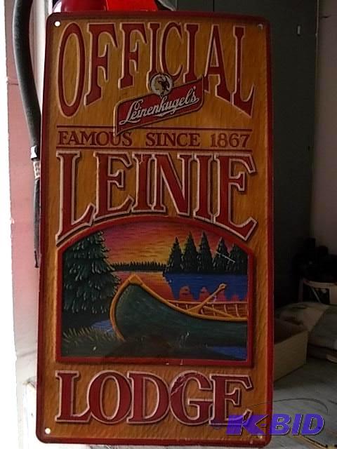 lot 8 image: Tin Leienkugels&nbspBeer Sign 10 x 18...