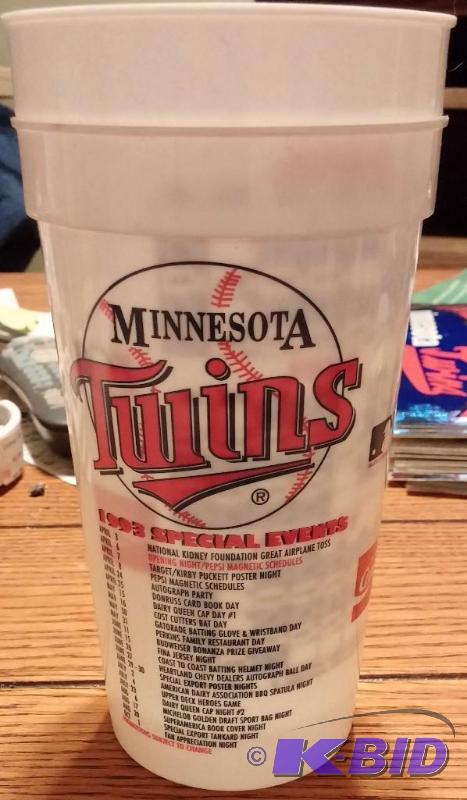 2-Plastiic Collectors Cup-1993 Schedule-Twins...