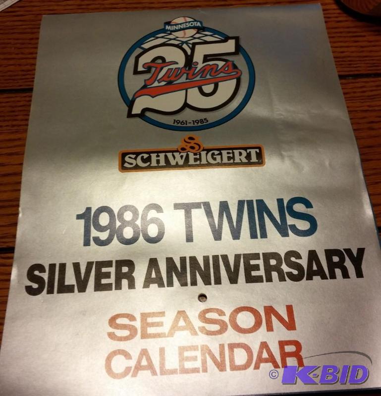 1986 Minnesota Twins Silver Antiheros Season ...