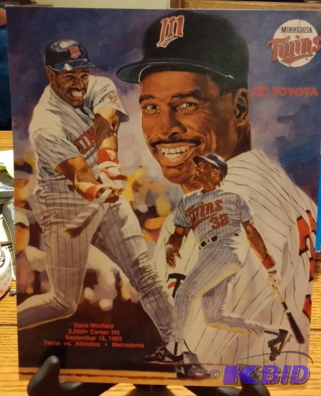 1993 Dave Winfield picture 3000th hit Serial ...
