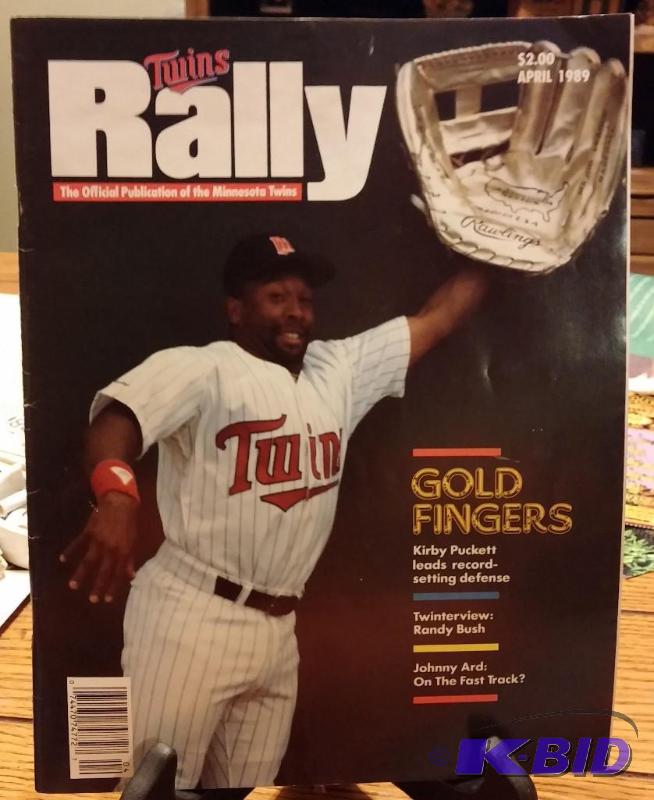 1989 April Twins Rally magazine Kirby Puckett...