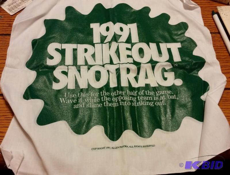 1991 Strikeout Snotrag World Series Twins...