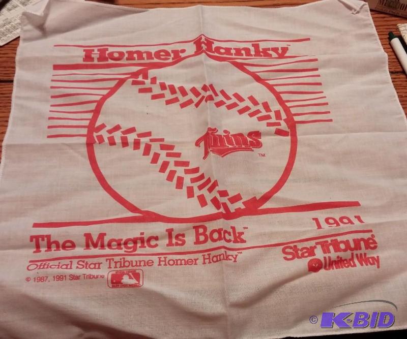 1991 World Series Home Run Hankie...