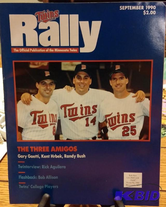 1990 September Twins Rally magazine-Gaetti Hr...