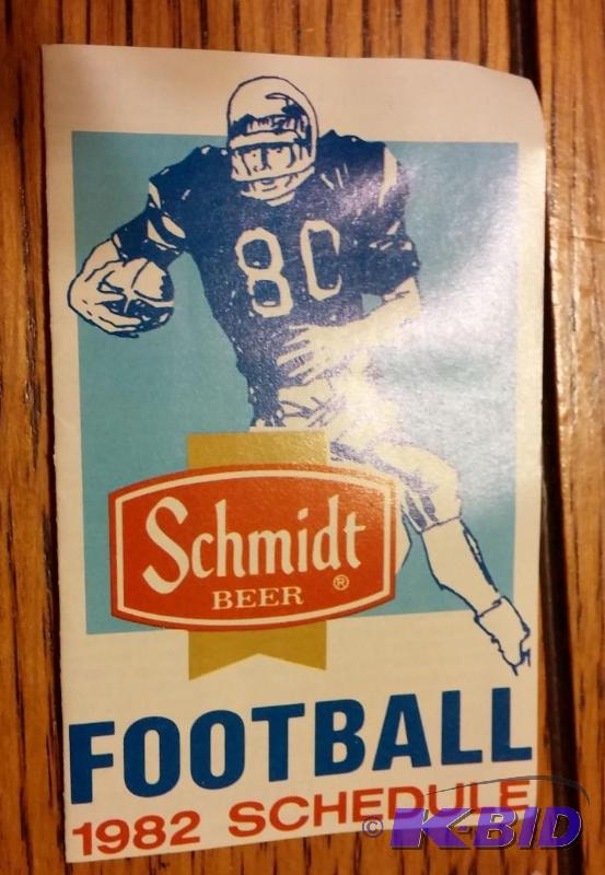 1982 Football pocket schedule...