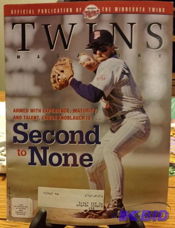 1996 Minnesota Twins Magazine JuneJuly Chuck...