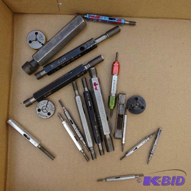 lot 132 image: misc thread gauges...