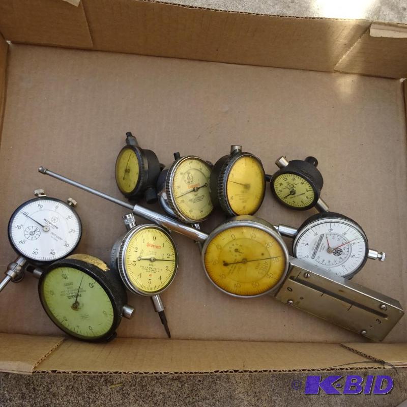 lot 141 image: 9 dial indicators...