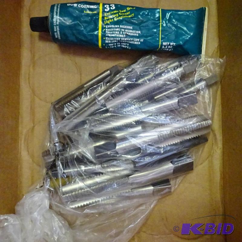 lot 156 image: misc taps. Bearing grease...