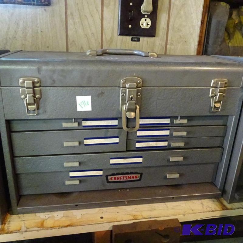 lot 176 image: Craftsman machinist tool box...