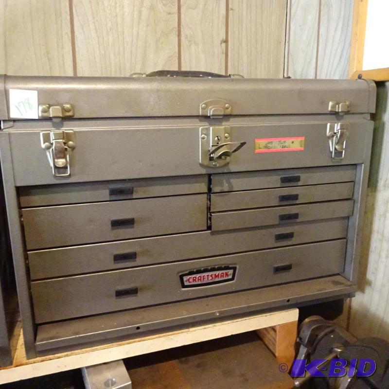 lot 178 image: Craftsman machinist tool box...