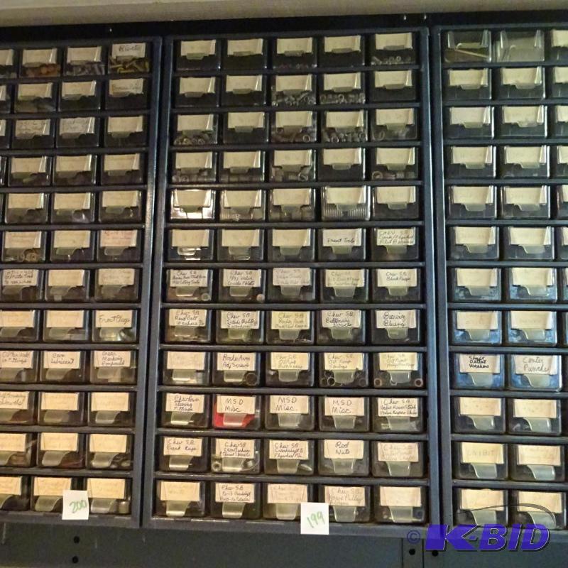 lot 199 image: 60 drawer cabinet with helicoil inserts. Chev...