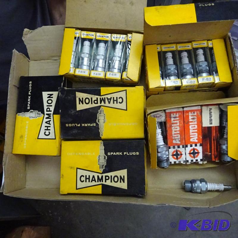 lot 226 image: Vintage champion spark plugs...