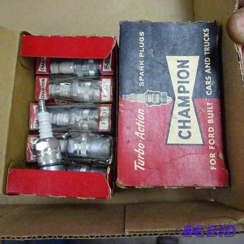 lot 228 image: Vintage champion spark plugs...