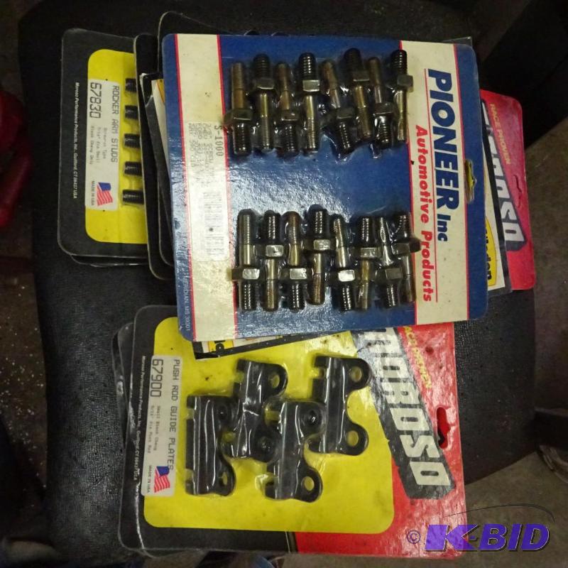 lot 262 image: Push rod guide plates, rocker arm studs, Rod ...