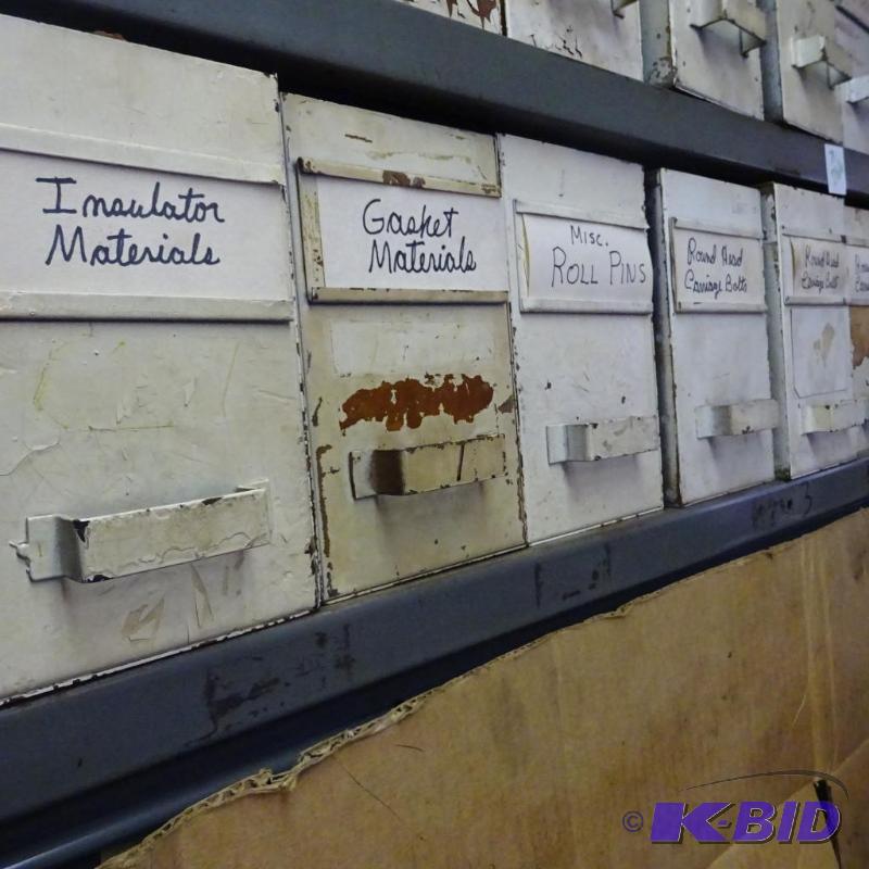 lot 267 image: square head bolts, carriage bolts, roll pins,...