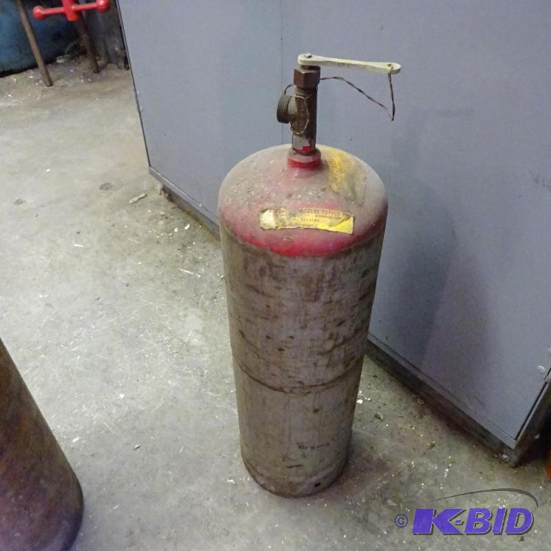 lot 295 image: small acetylene tank...