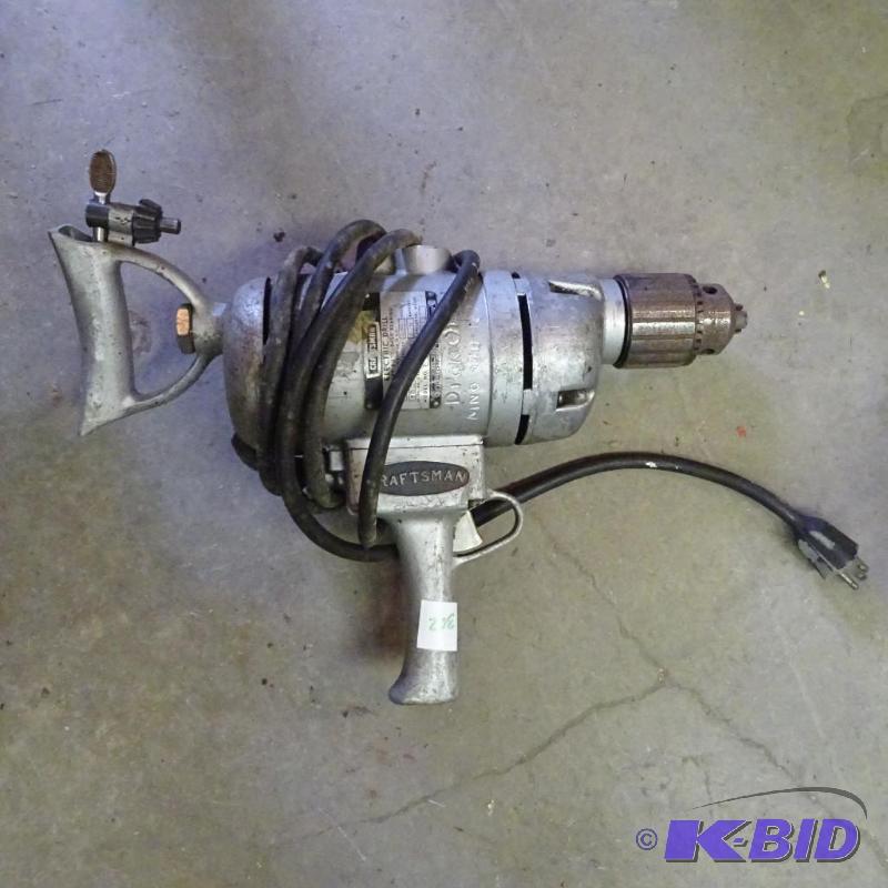 lot 302 image: craftsman 34 drive. Heavy duty drill...