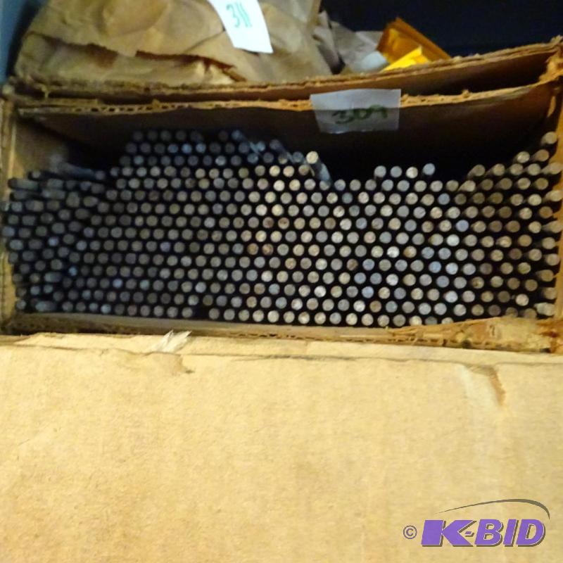 lot 309 image: almost full box of box welding rods 6013...