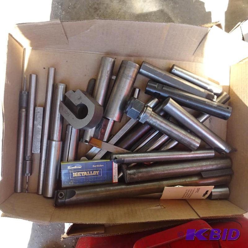 lot 32 image: misc machine tooling and holders...