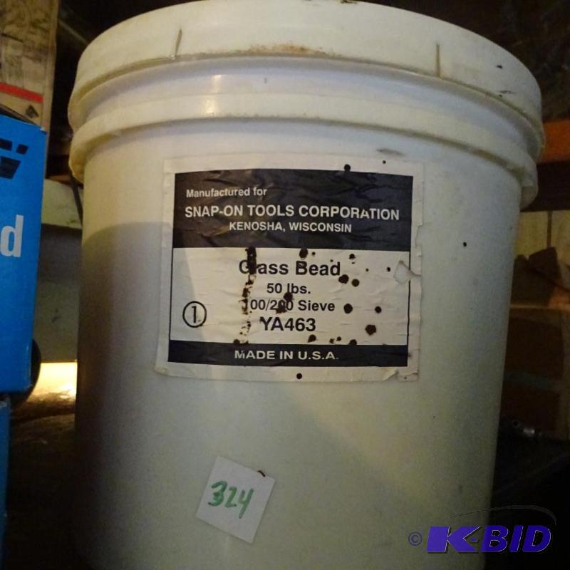 lot 324 image: 50 pounds of snap on glass bead...