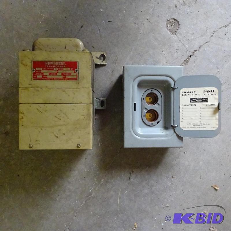 lot 332 image: Fuse panel and transformer 208230460-115...