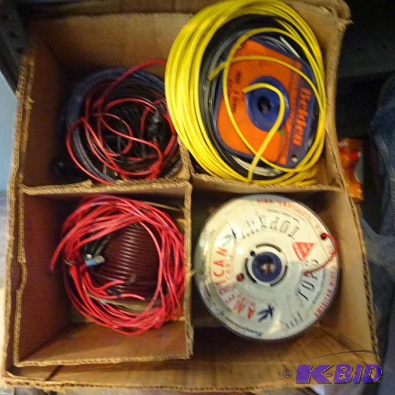 lot 345 image: box of misc electrical wire...