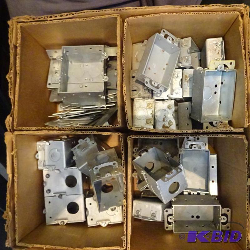 lot 350 image: metal outlet boxes...