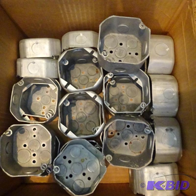 lot 352 image: 4" octagon electrical boxes...