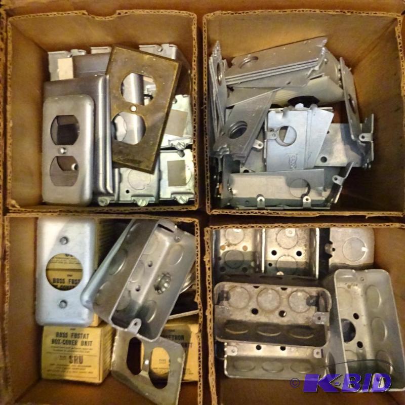 lot 357 image: metal electrical boxes...