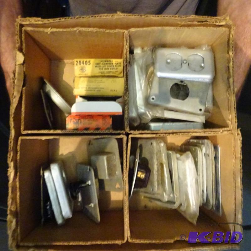lot 359 image: electrical boxes and covers...