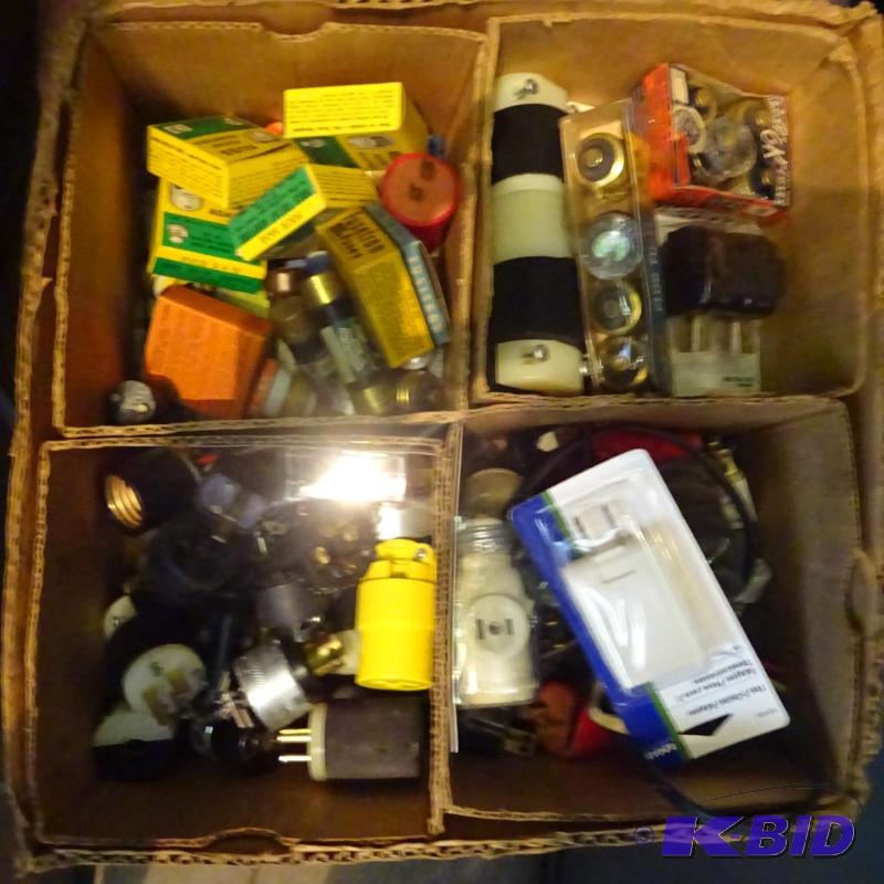 lot 363 image: fuses, wire nuts, plugs...