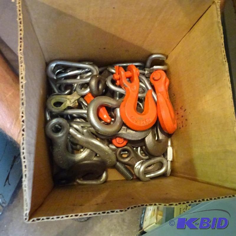 lot 403 image: misc chain hooks...