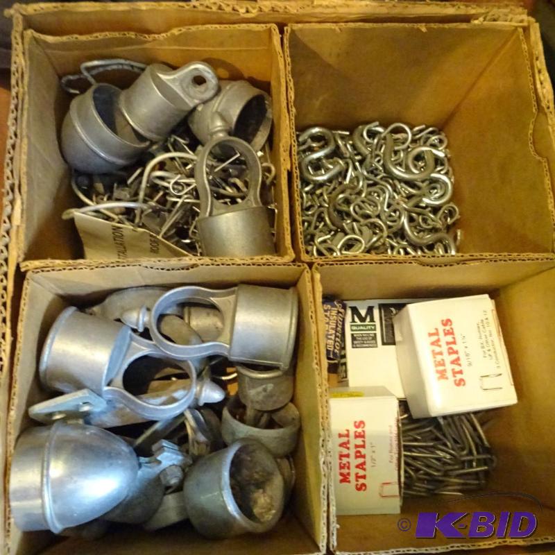 lot 404 image: chain link fence parts...