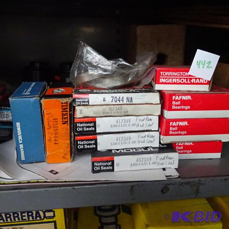lot 442 image: misc. Bearings and seals...