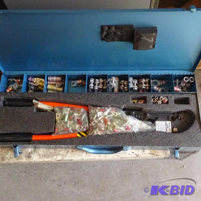 lot 45 image: Electrical compression crimp kit....