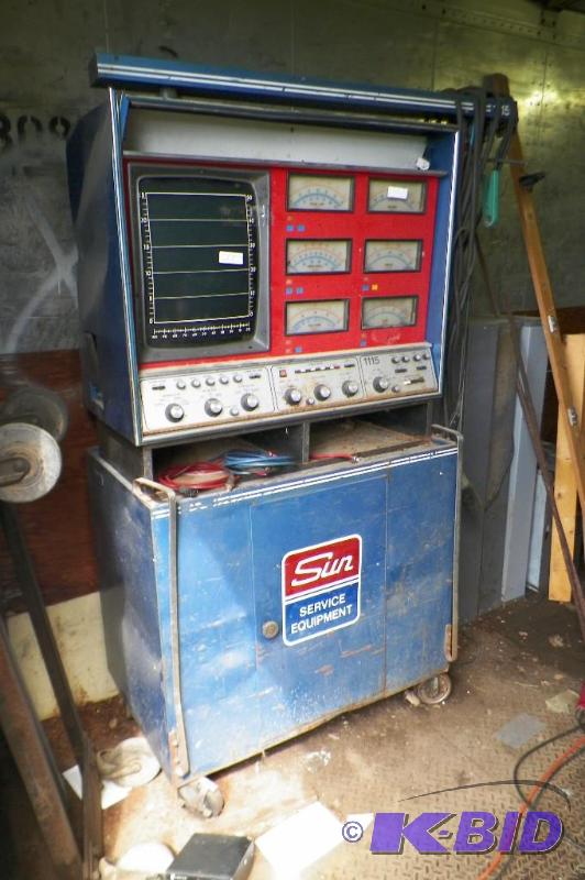 lot 2002 image: Sun Service Center Model No. 115 As Is. Cords Included. Cabinet Model No. C-38