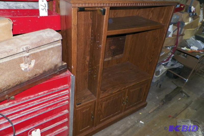 lot 2042 image: Entertainment Center 46 Wide x  58 12 Tall x 18 12 Deep