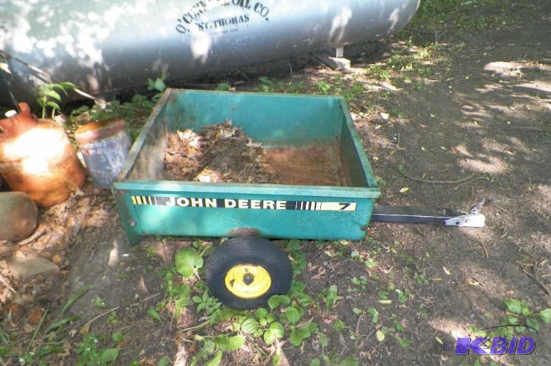 lot 2079 image: John Deere Pull behind Garden Trailer