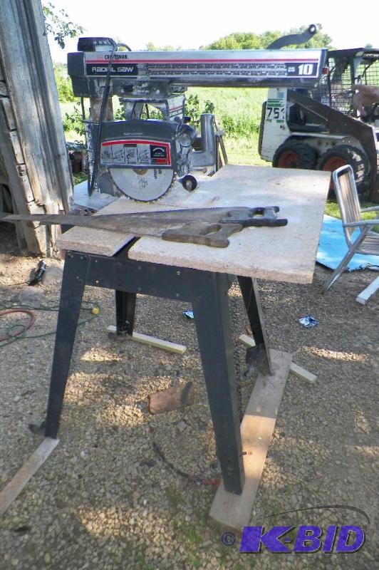 lot 2099 image: 10 inch Craftsman  radial arm saw model 63607