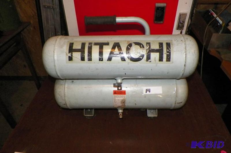 lot 14 image: Hitachi Air Tanks For A Hitachi Air Compressor