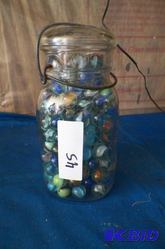 lot 45 image: Jar Of Marbles