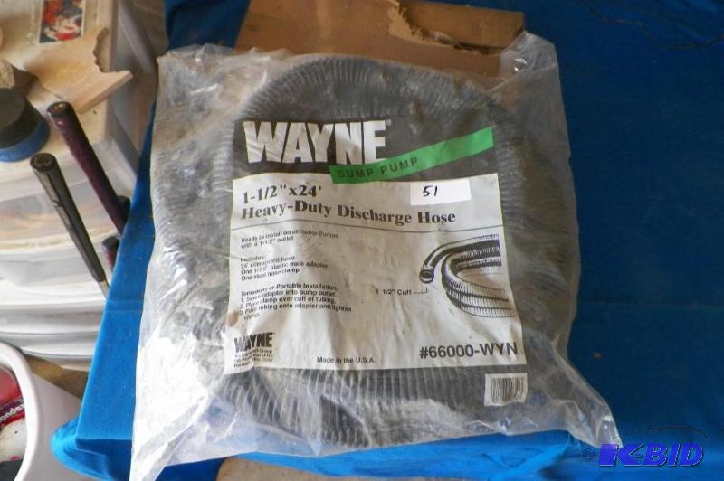 lot 51 image: Sump pump Hose