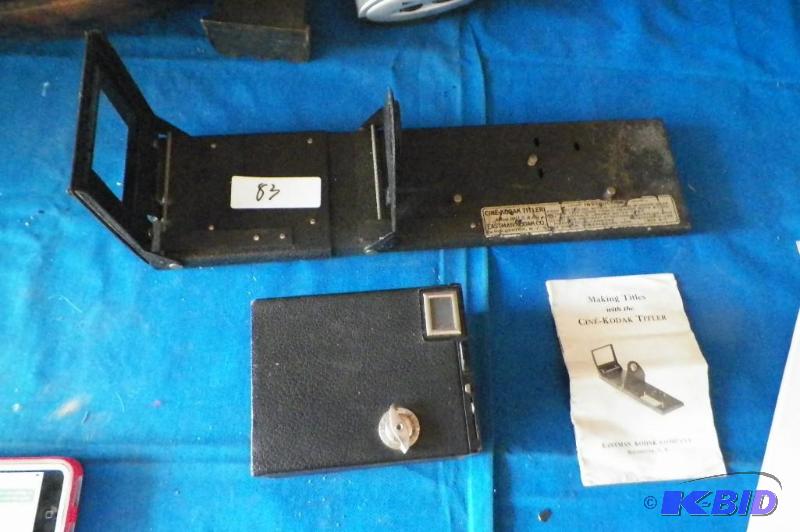 lot 83 image: Cine-Kodak Title maker  & Camera