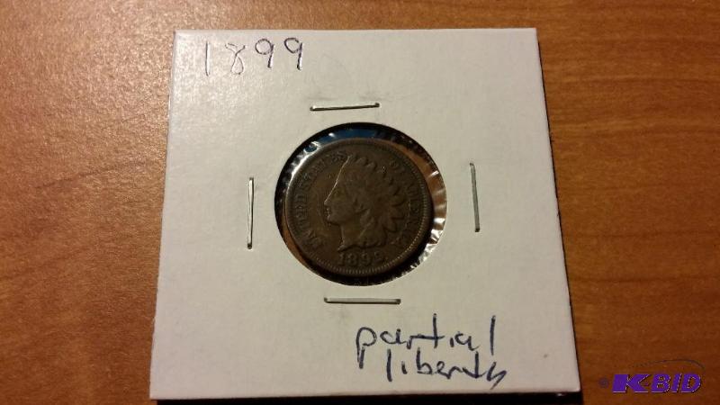 1899 INDIAN HEAD ONE CENT COIN...