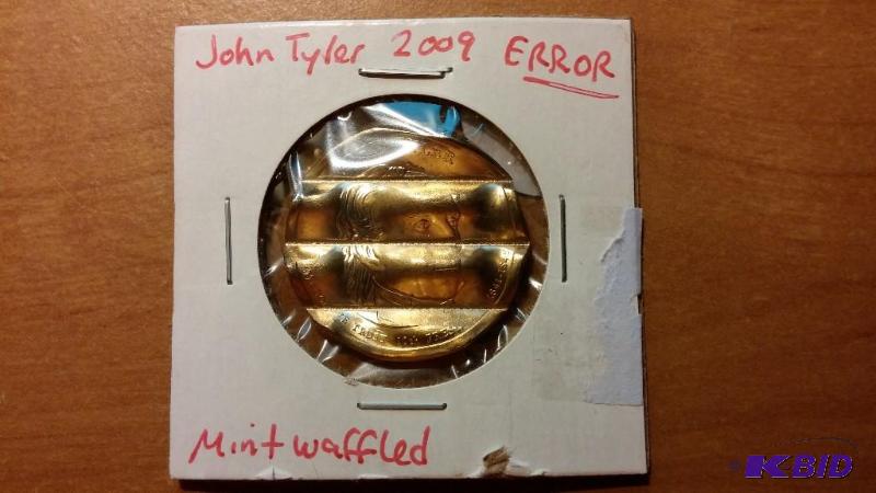 2009 PRESIDENTIAL DOLLAR JOHN TYLER ERROR MIN...