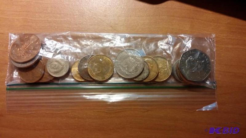 BAG OF FOREIGN COINS...