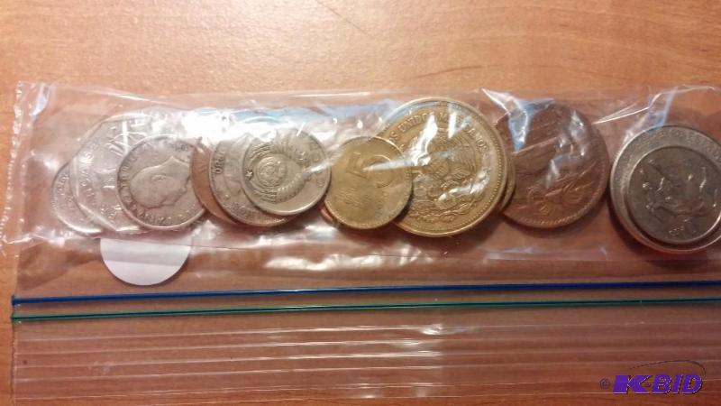 BAG OF FOREIGN COINS...