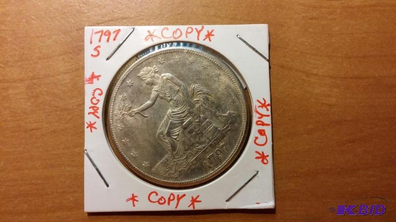 1797 S TRADE DOLLAR COPY COIN...