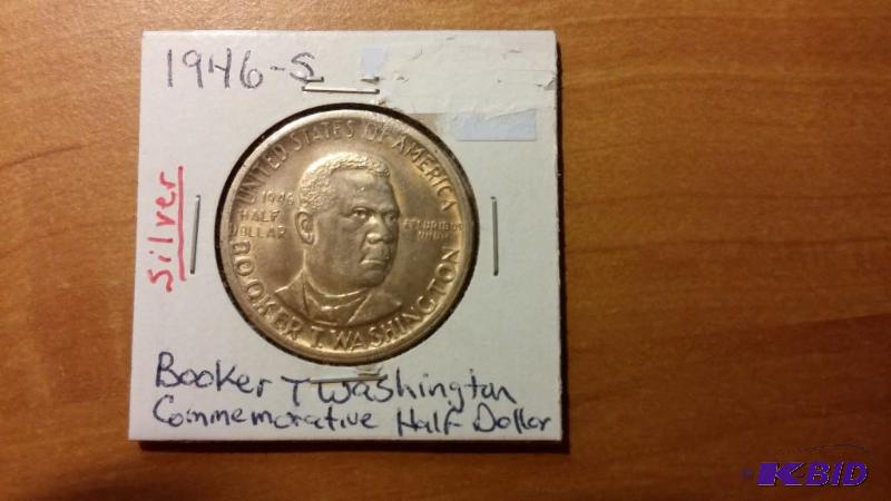 1946-S BOOKER T WASHINGTON SILVER HALF DOLLAR...